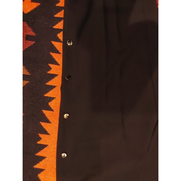 NWOT LOFT Plus Women's Black Cropped Wide Leg Pants Gold Buttons Sides. SZ 16 - Picture 3 of 10